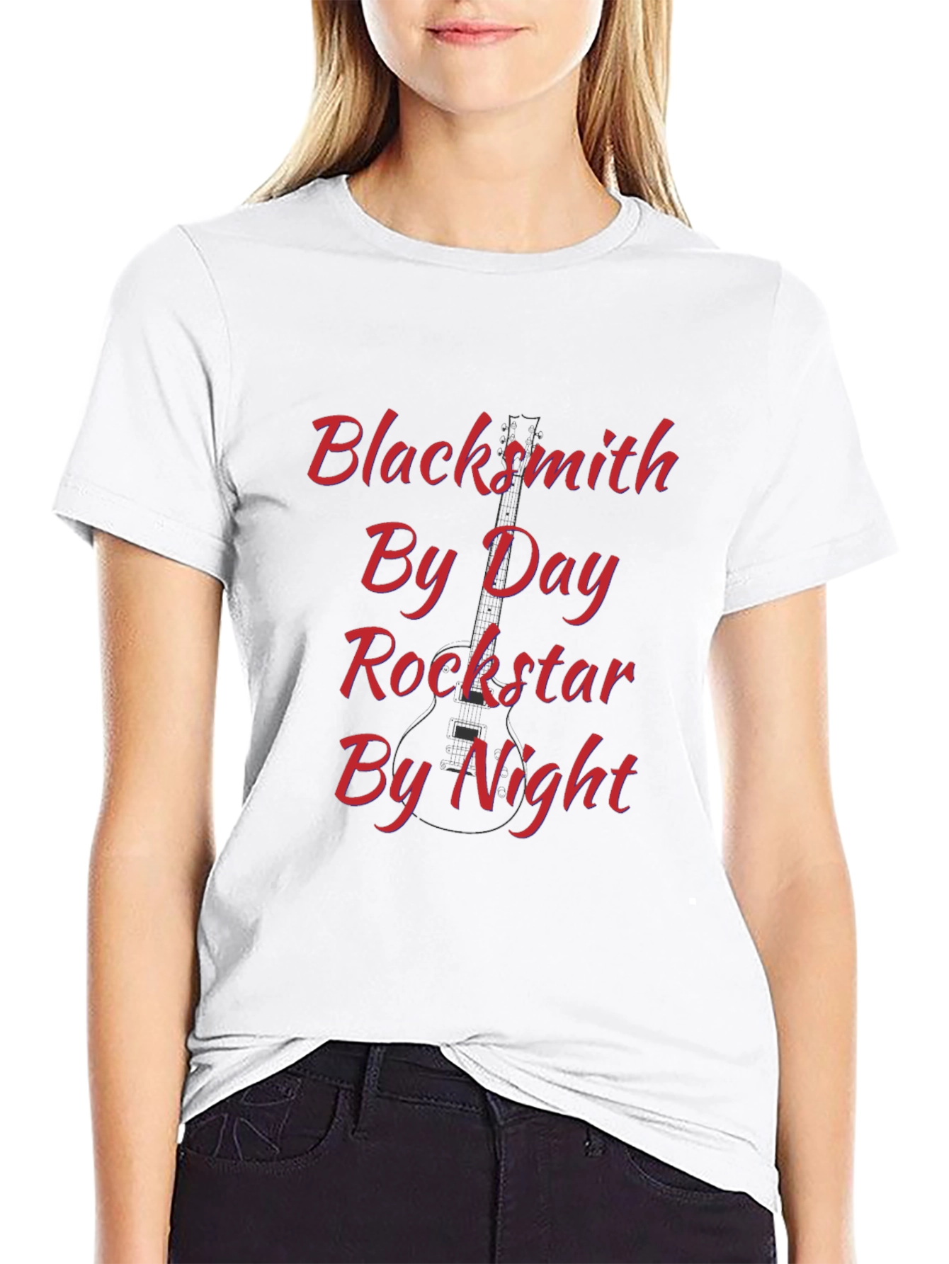 Blacksmith By Day Rockstar By Night Graphic T-Shirt