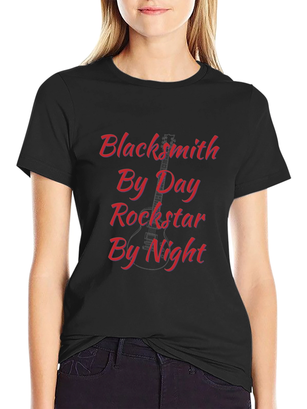 Blacksmith By Day Rockstar By Night Graphic T-Shirt
