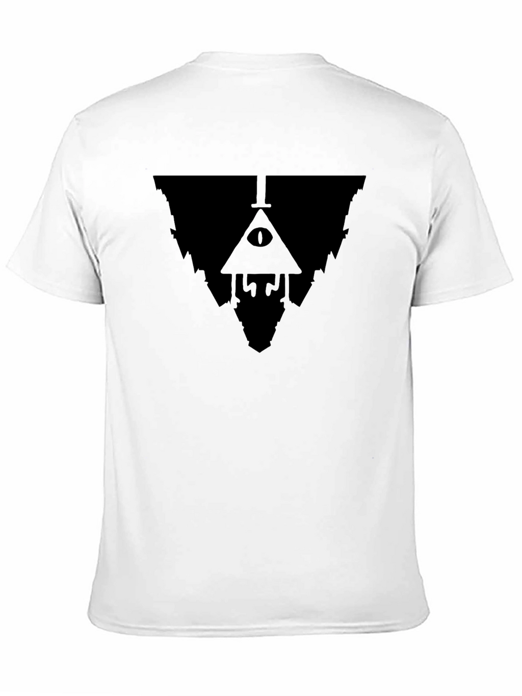 Mystic Triangle Graphic Tee - Stylish Black Shirt