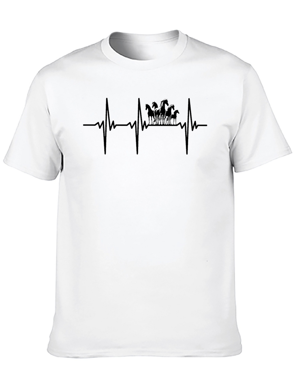 Horse Heartbeat T-Shirt - Equestrian Love