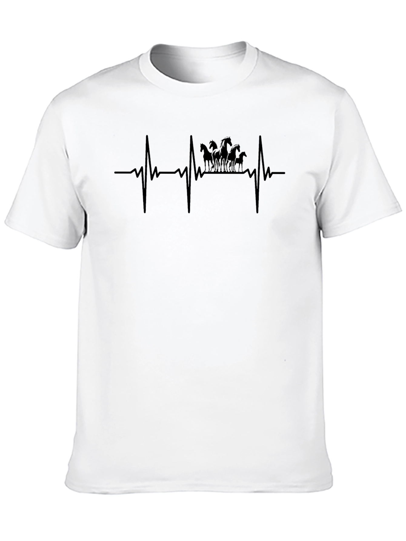 Horse Heartbeat T-Shirt - Equestrian Love