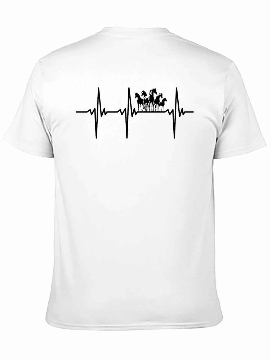 Horse Heartbeat T-Shirt - Equestrian Love