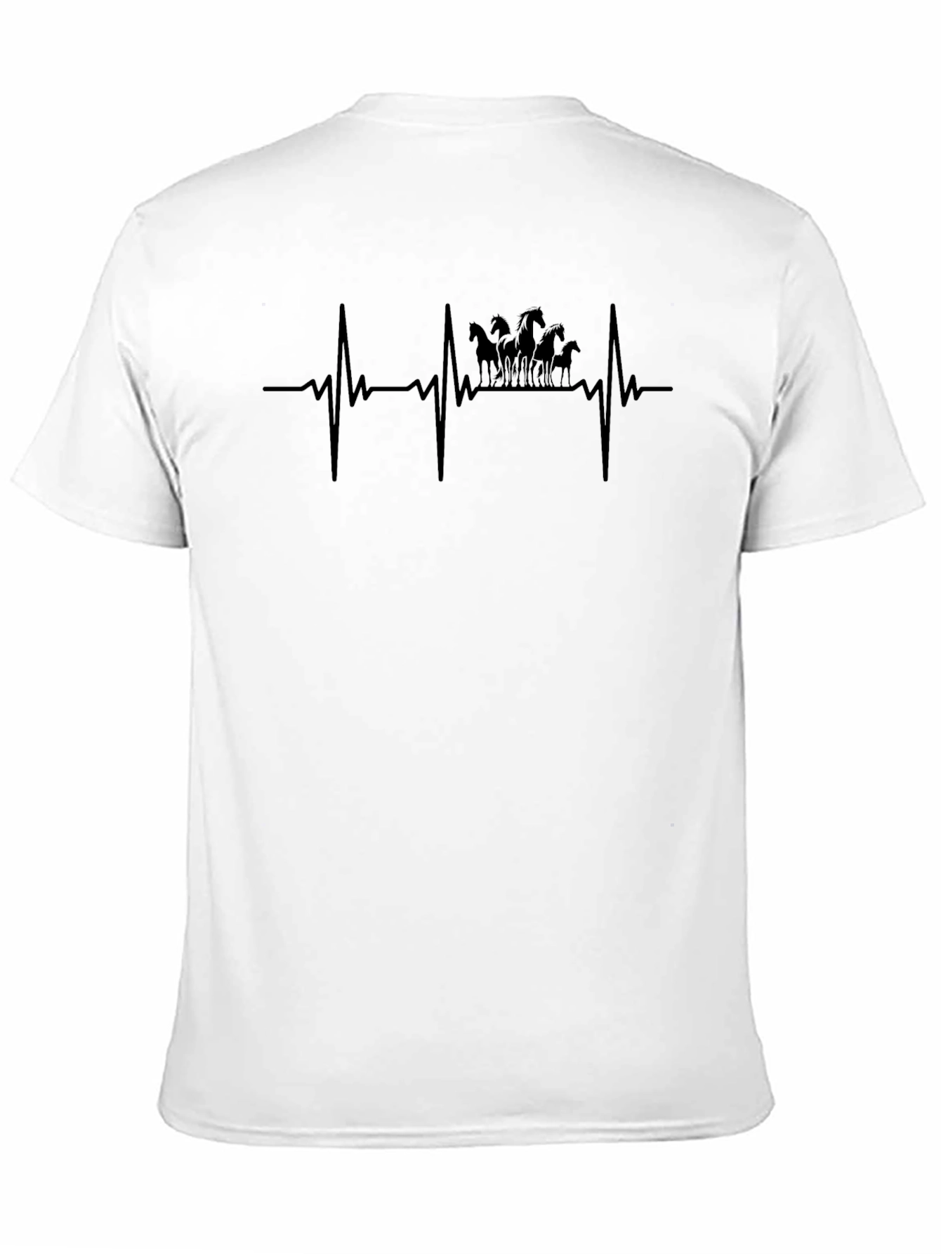 Horse Heartbeat T-Shirt - Equestrian Love