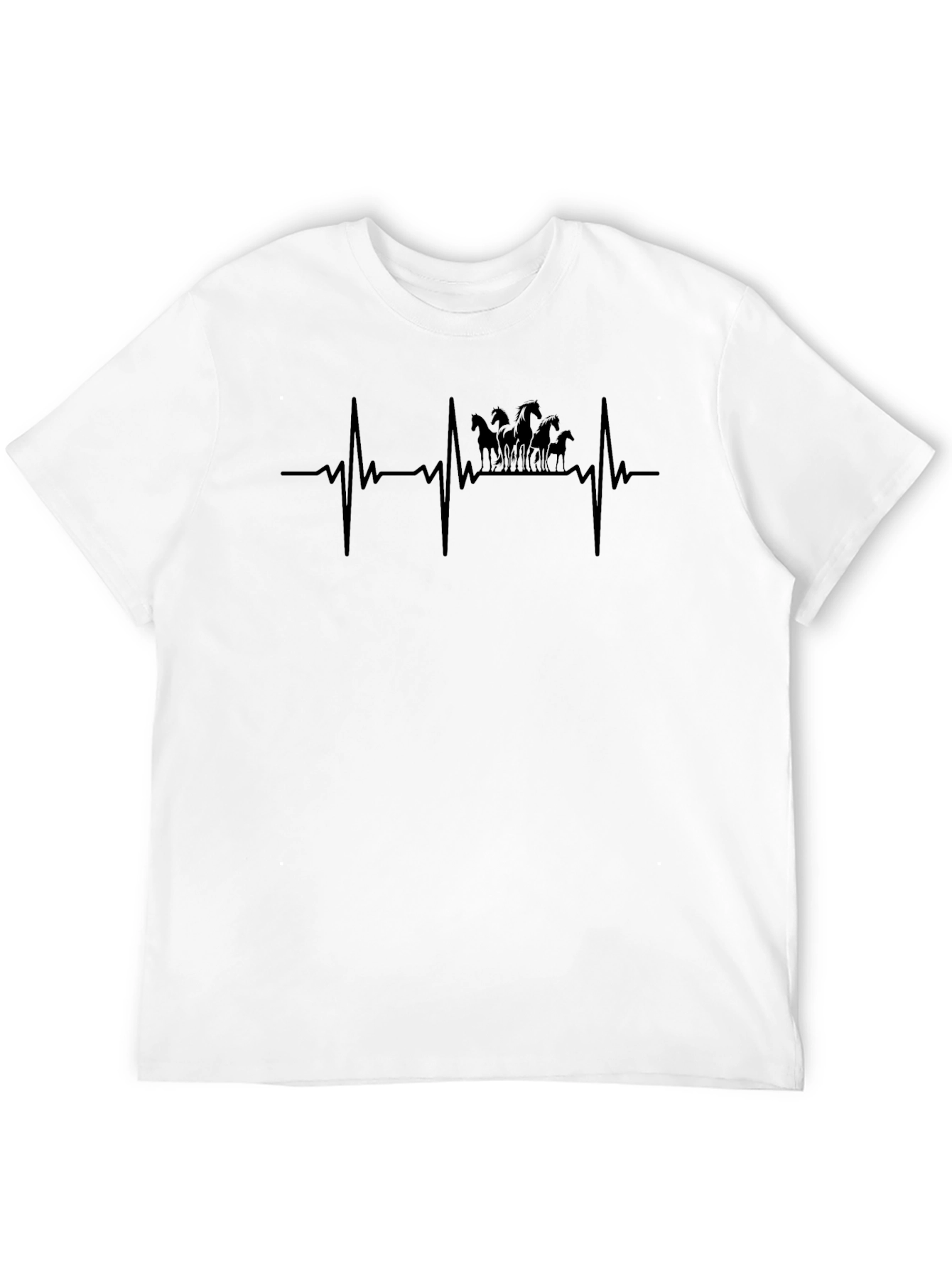 Horse Heartbeat T-Shirt - Equestrian Love