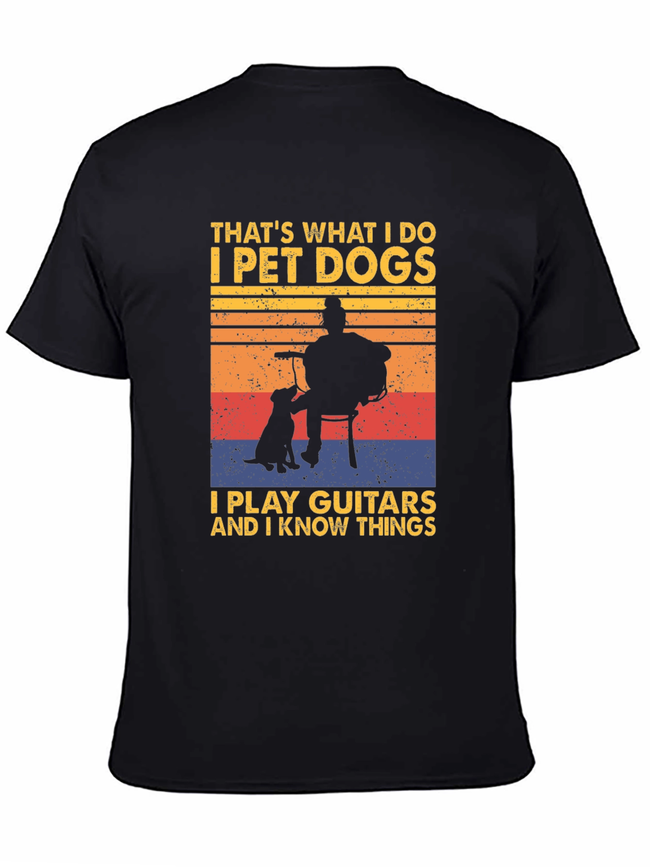 Pet Dogs Play Guitars Know Things Graphic Tee