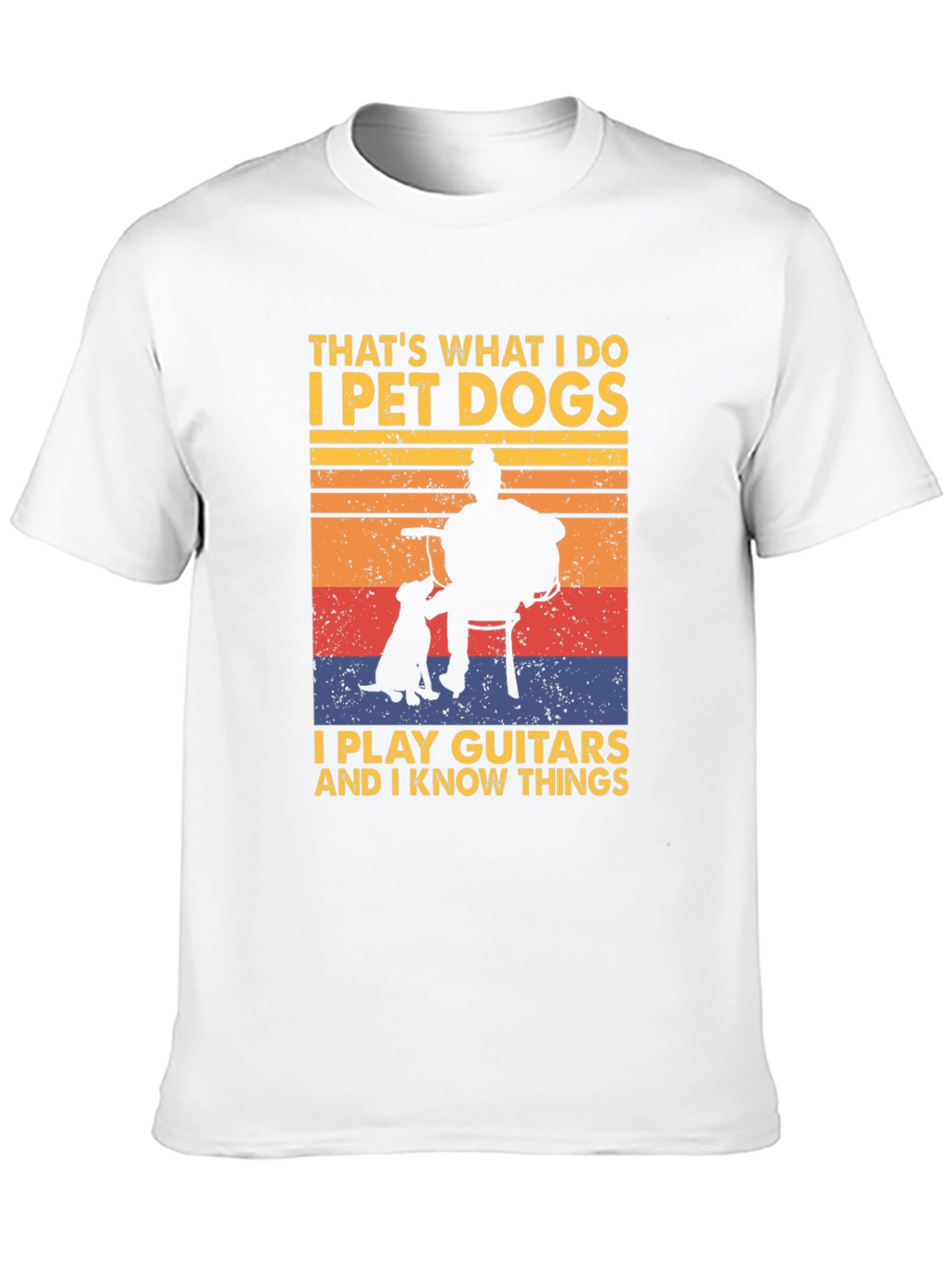 Pet Dogs Play Guitars Know Things Graphic Tee