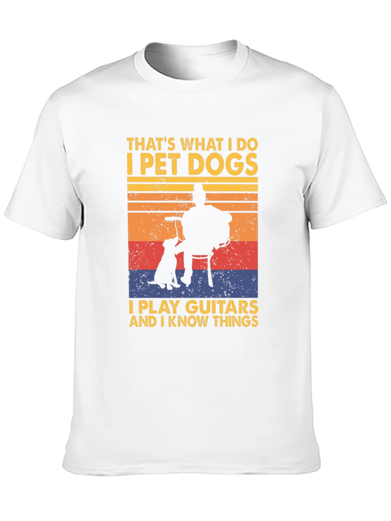 Pet Dogs Play Guitars Know Things Graphic Tee