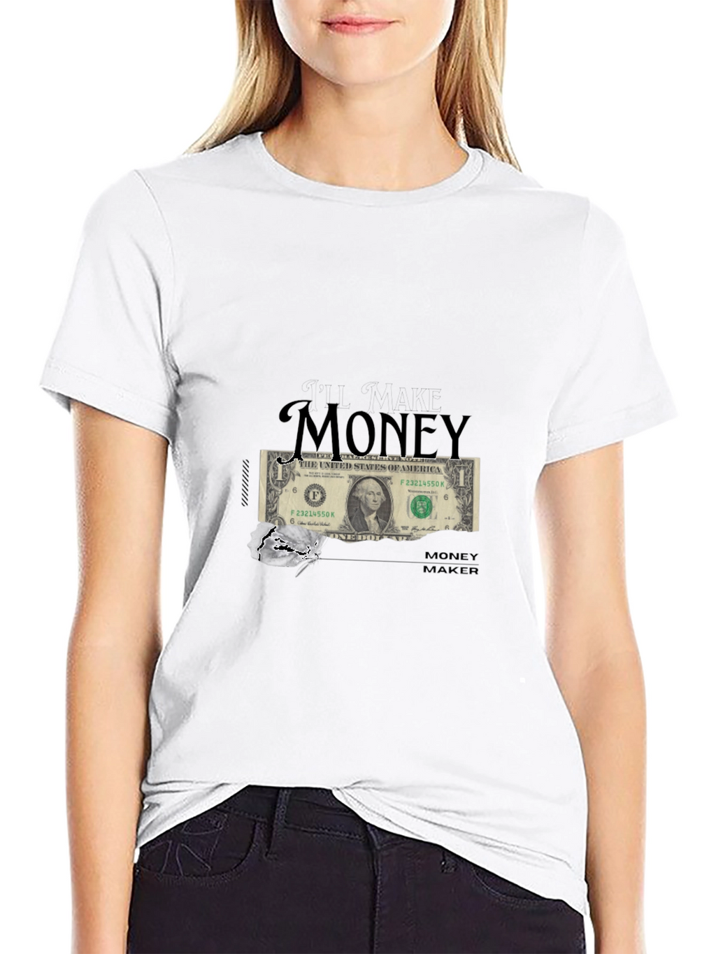 Money Maker Graphic T-Shirt - Black
