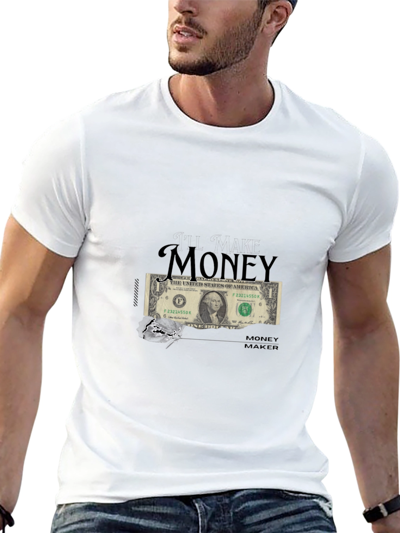 Money Maker Graphic T-Shirt - Black