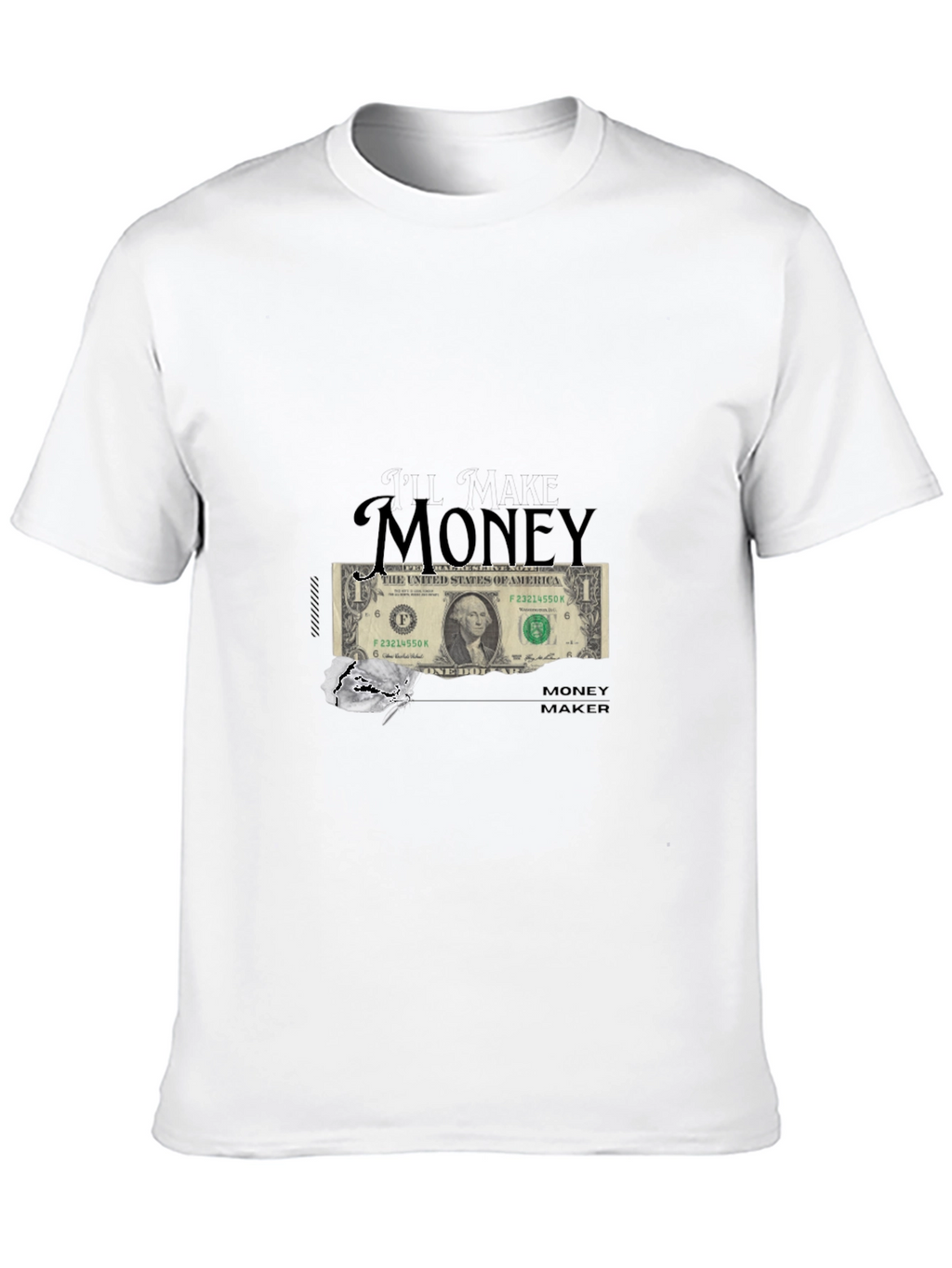 Money Maker Graphic T-Shirt - Black