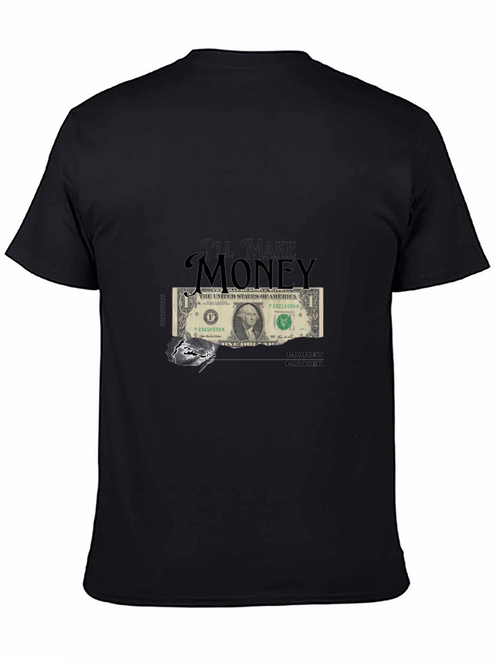 Money Maker Graphic T-Shirt - Black