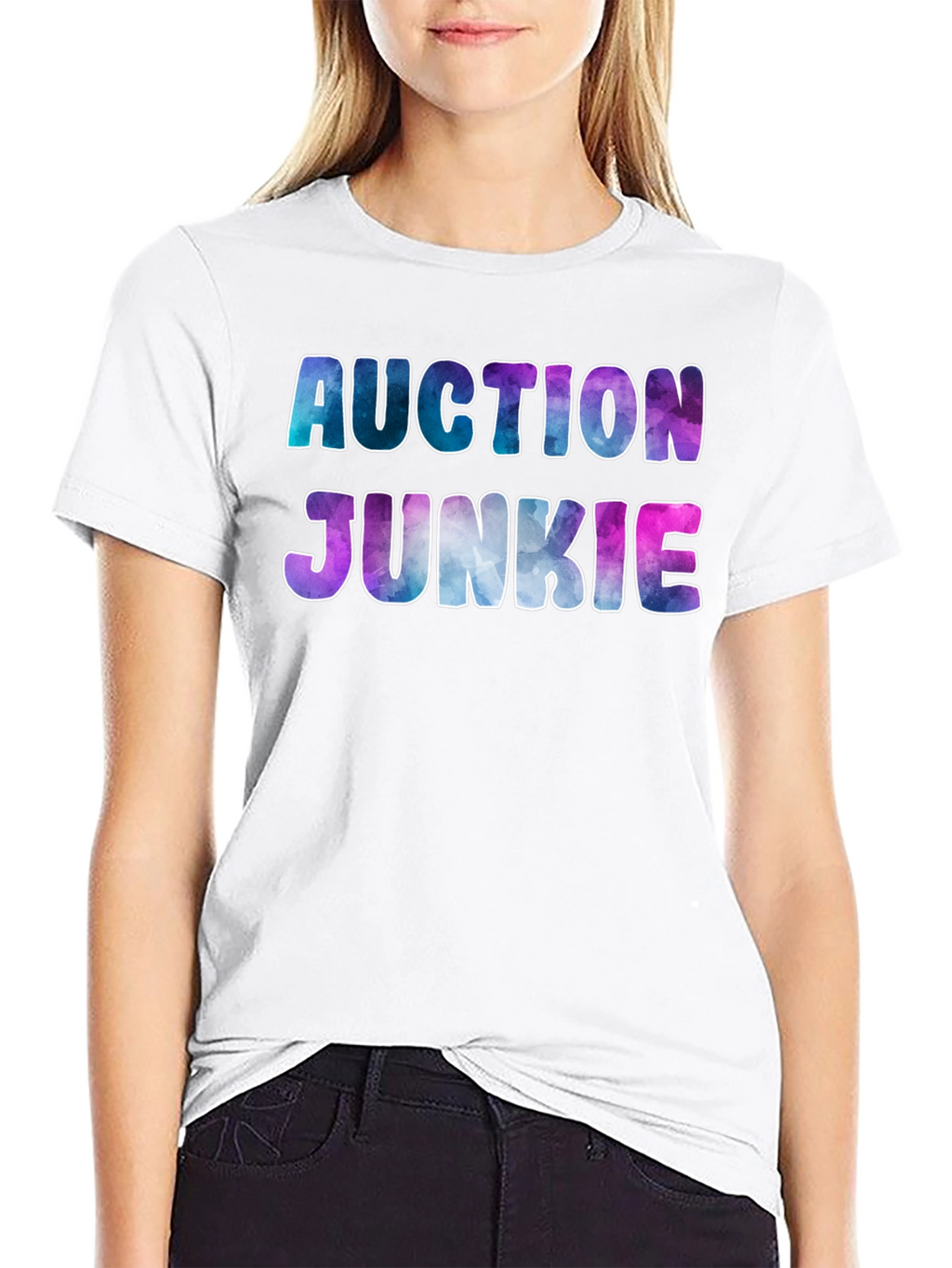 Auction Junkie Graphic T-Shirt - Galaxy Design
