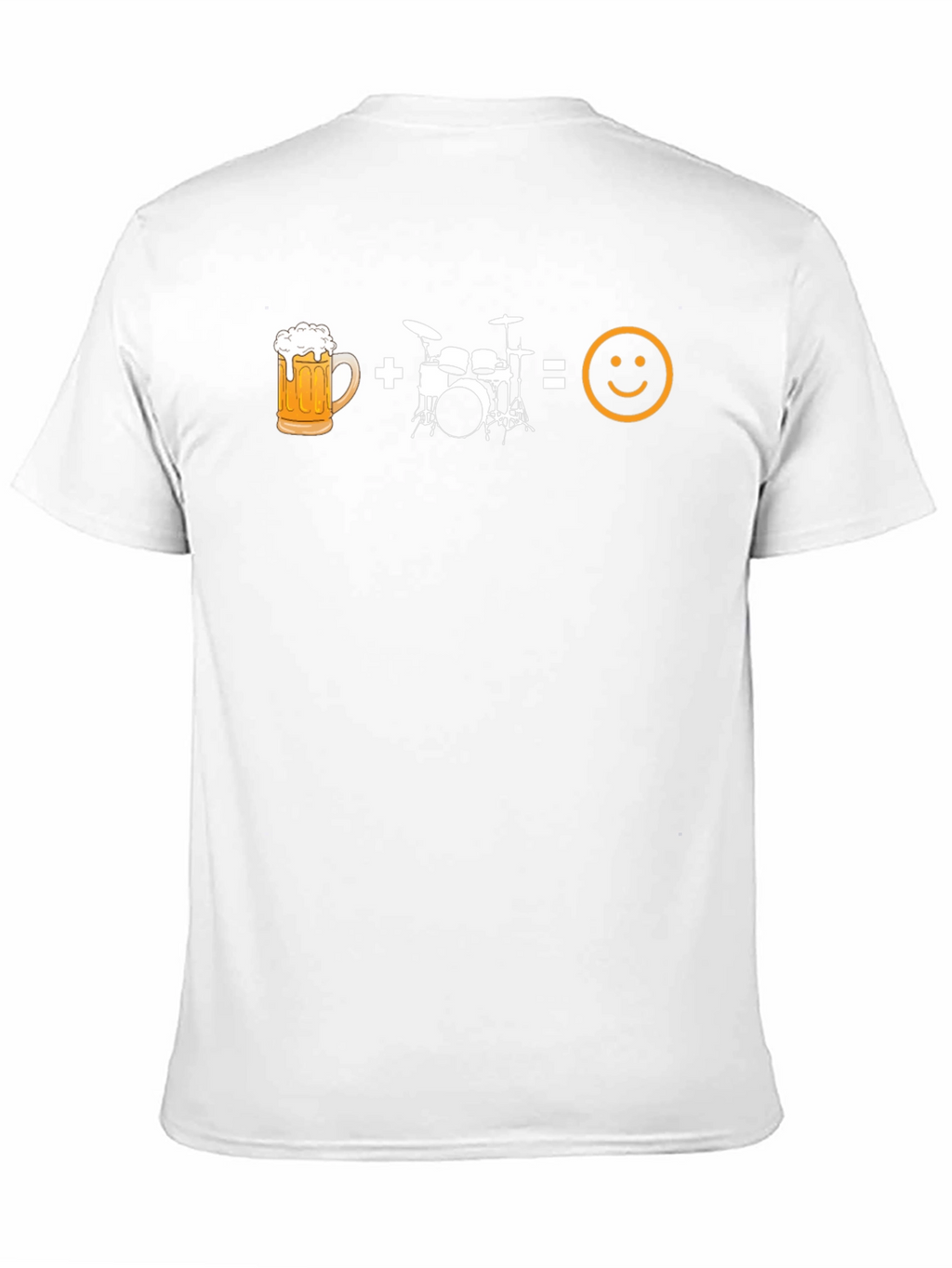 Beer + Drums = Happiness Graphic Tee