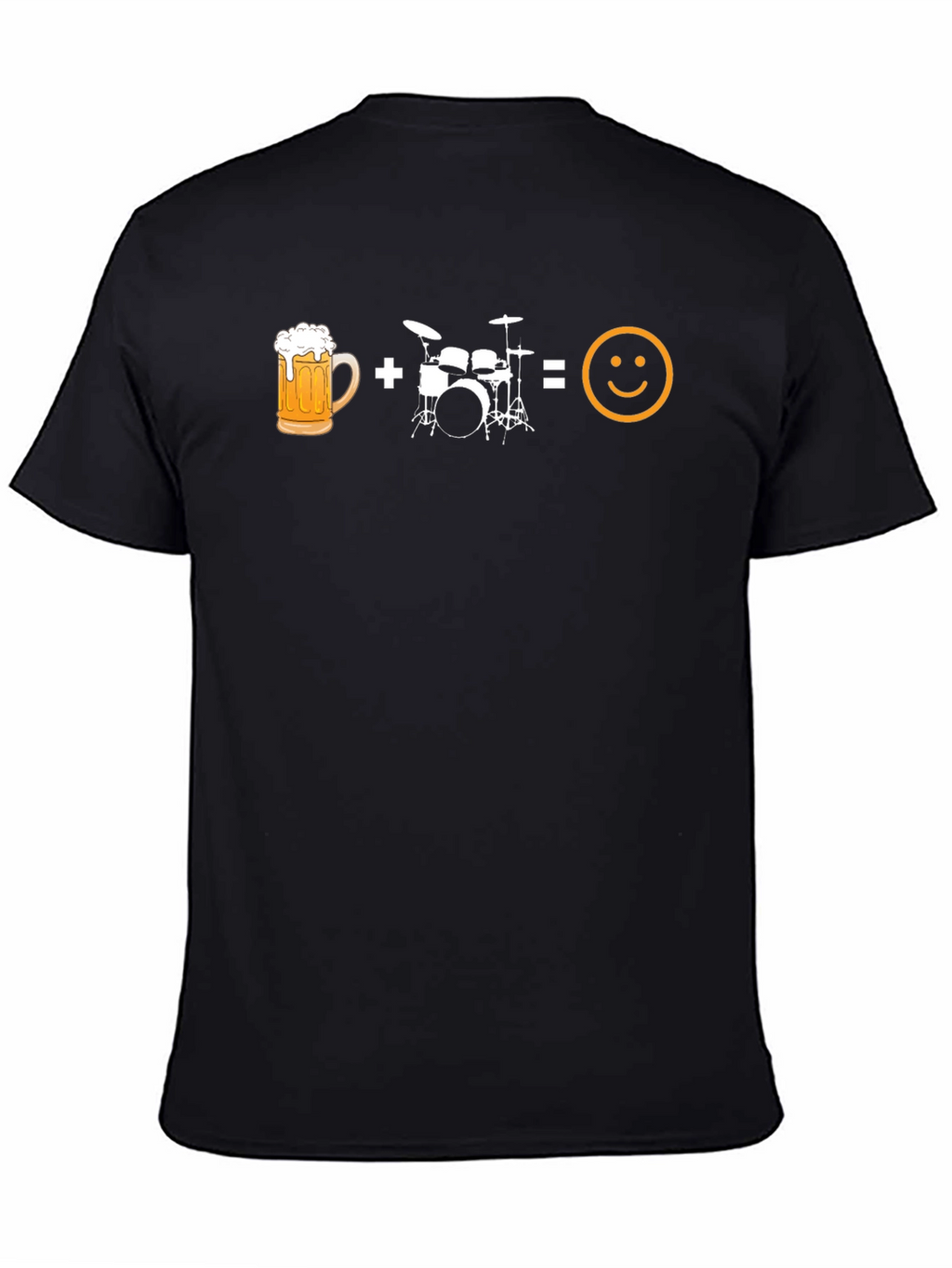 Beer + Drums = Happiness Graphic Tee