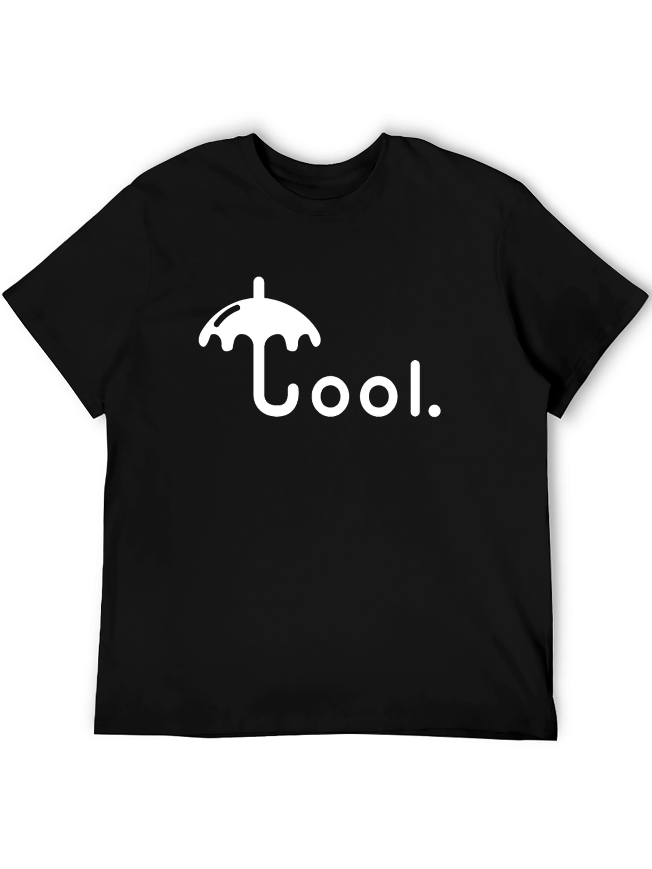 Cool Umbrella Graphic Black T-Shirt