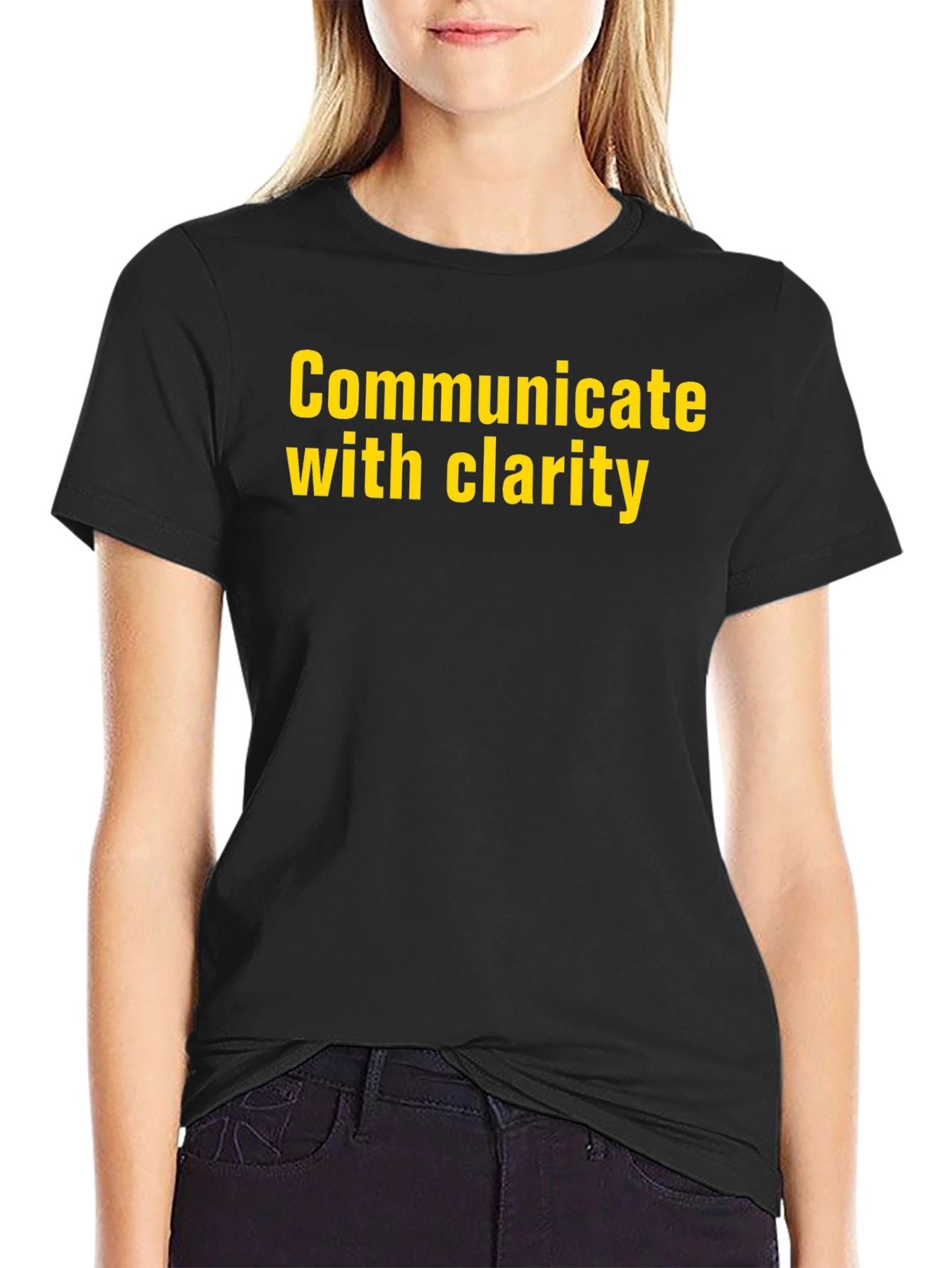 Communicate with Clarity Black T-Shirt