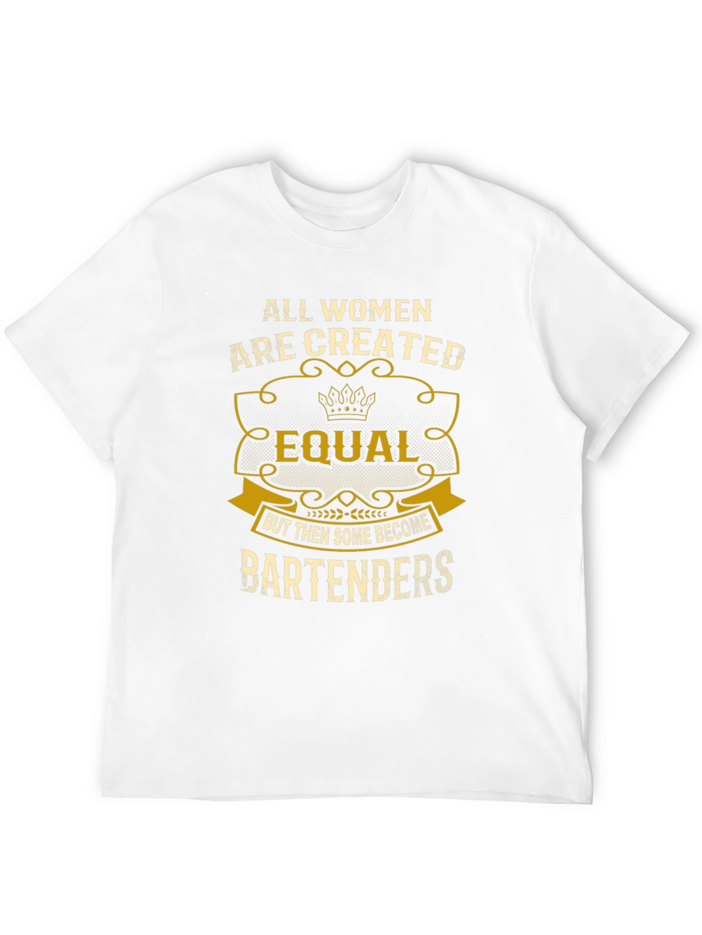 All Women Equal Bartender Black T-Shirt
