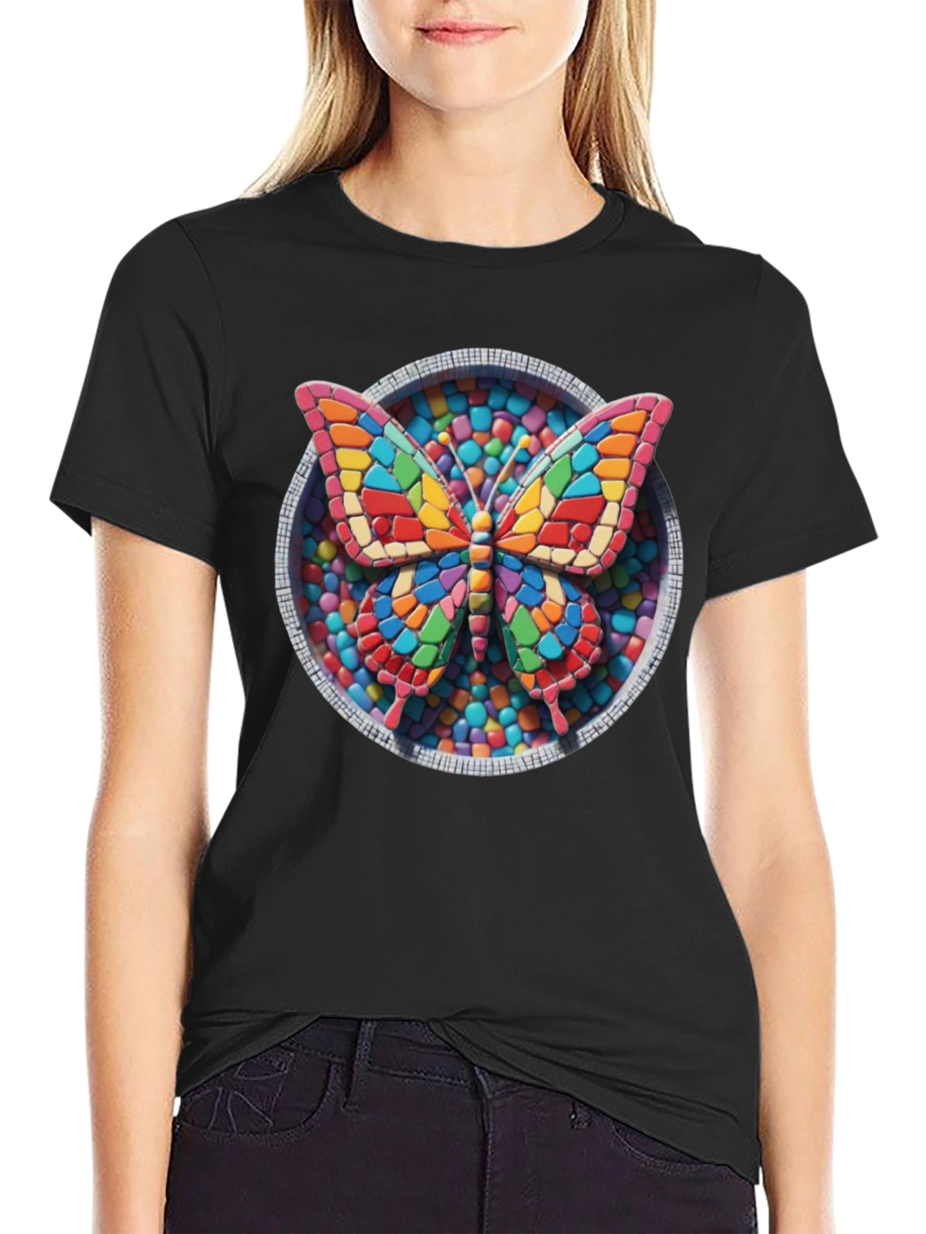 Butterfly Candy Mosaic Graphic Tee
