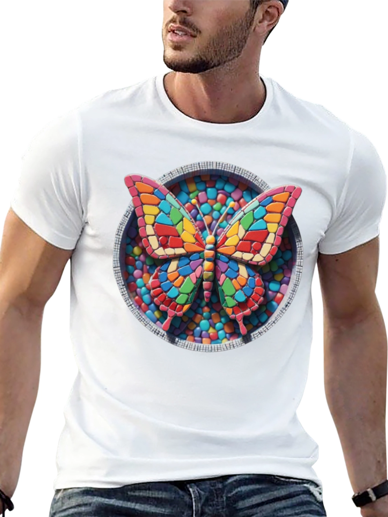 Butterfly Candy Mosaic Graphic Tee