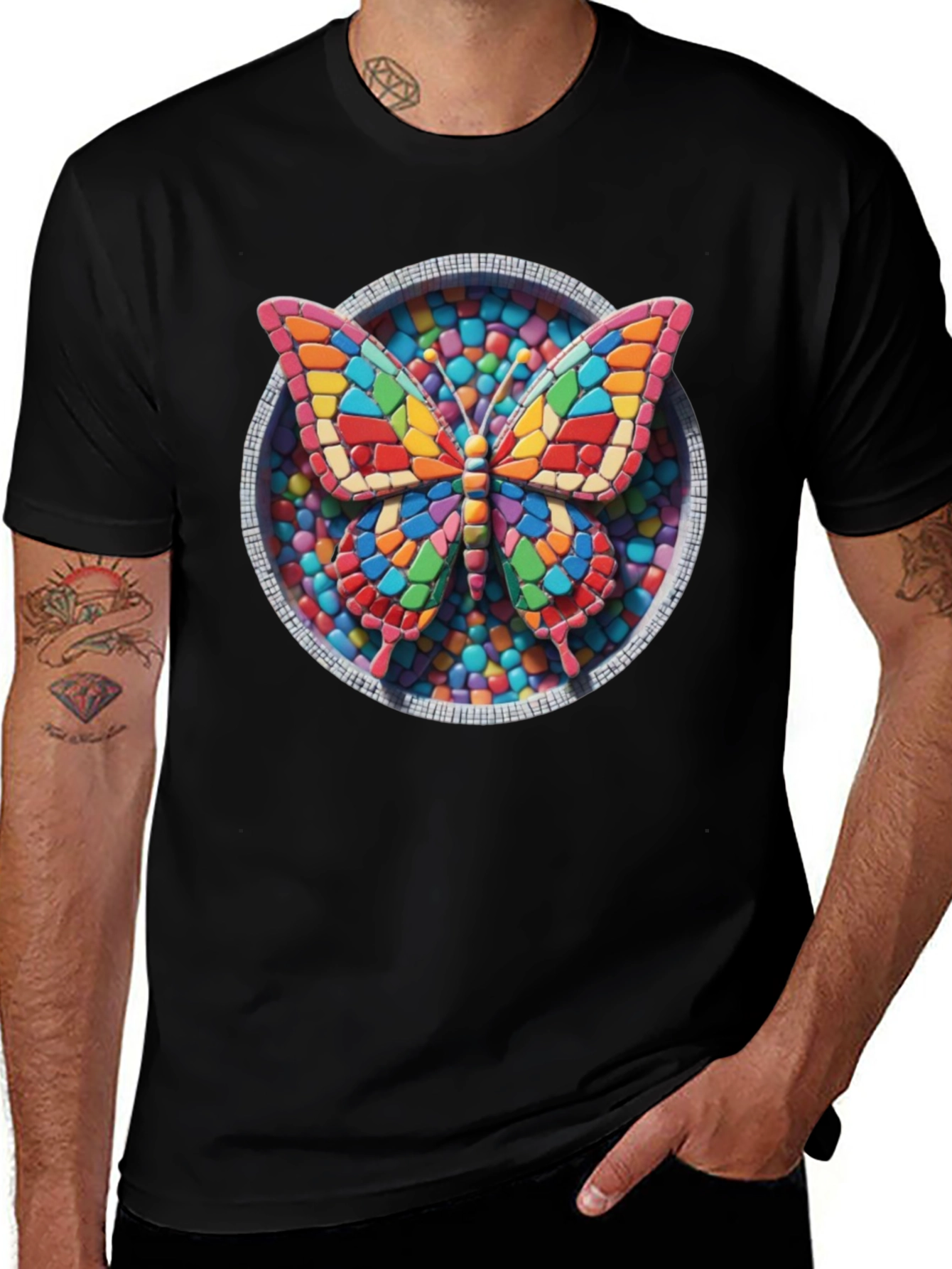 Butterfly Candy Mosaic Graphic Tee