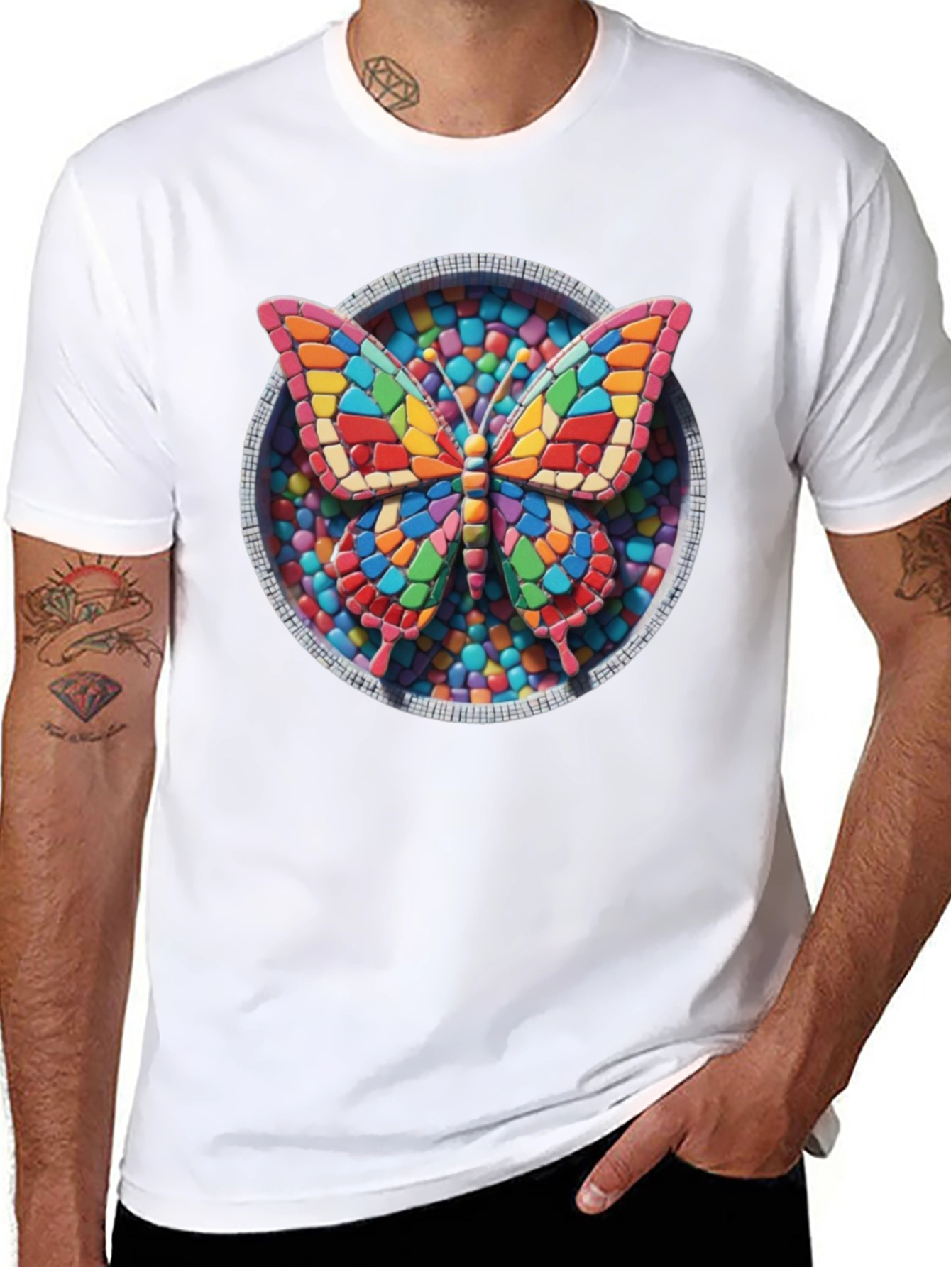 Butterfly Candy Mosaic Graphic Tee