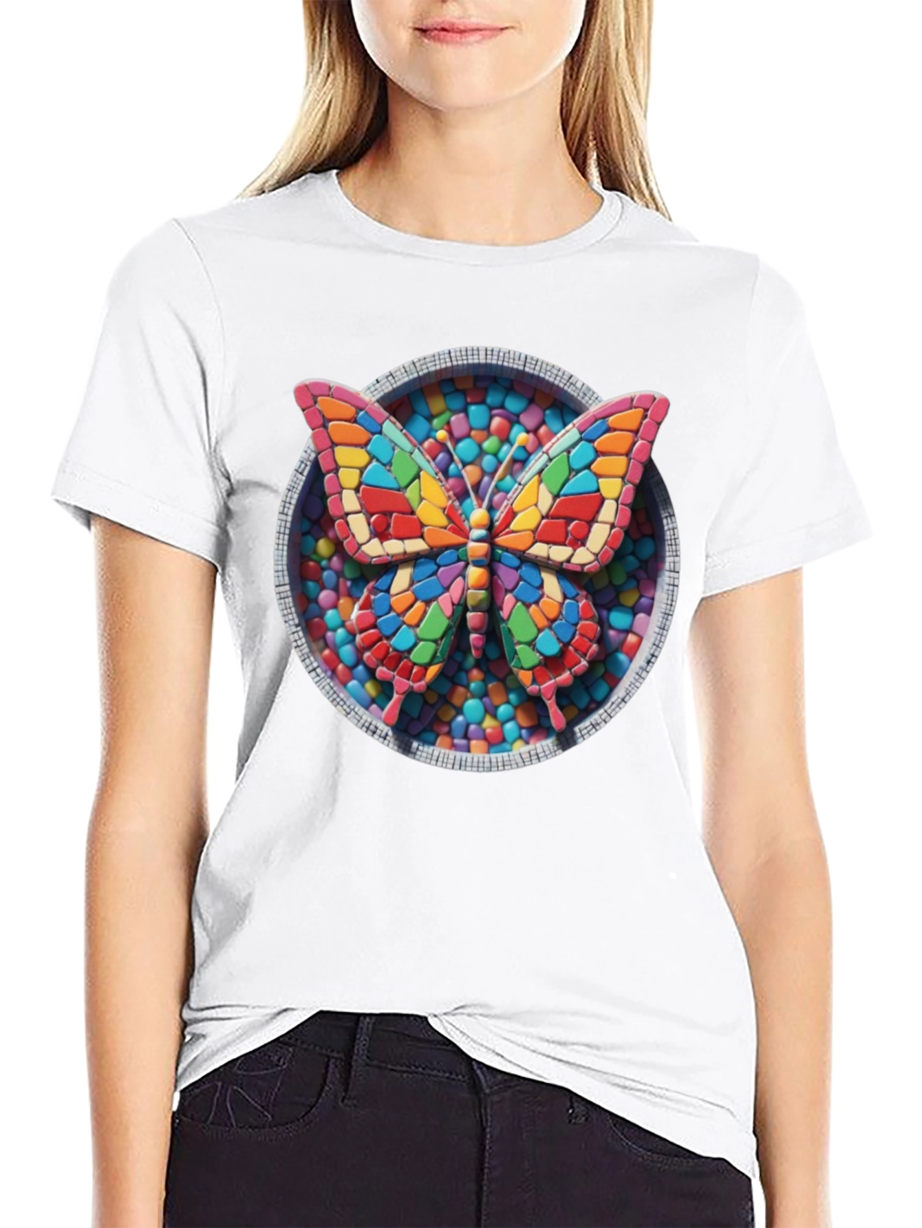 Butterfly Candy Mosaic Graphic Tee