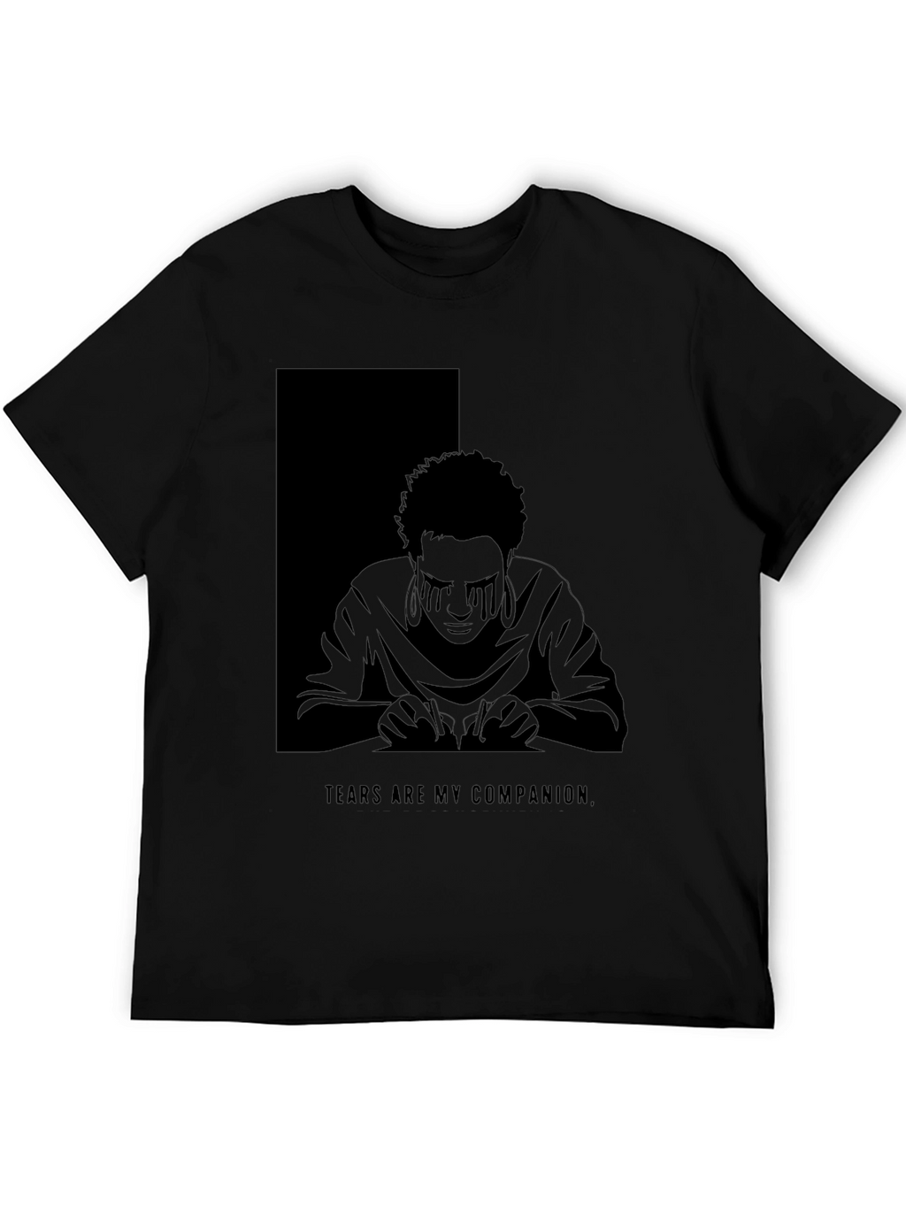 Tears Are My Companion Graphic T-Shirt - Dark Aesthetic