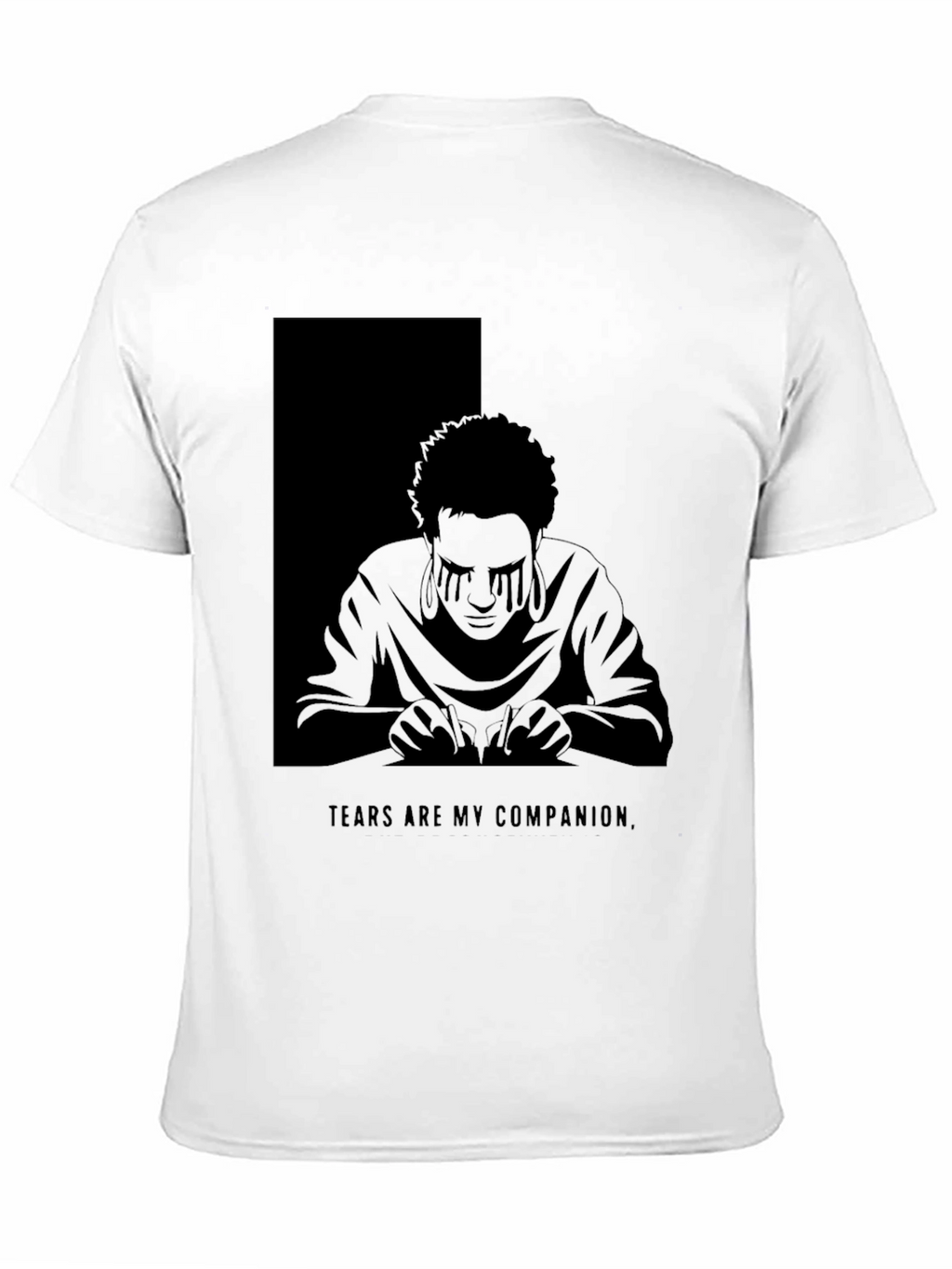 Tears Are My Companion Graphic T-Shirt - Dark Aesthetic