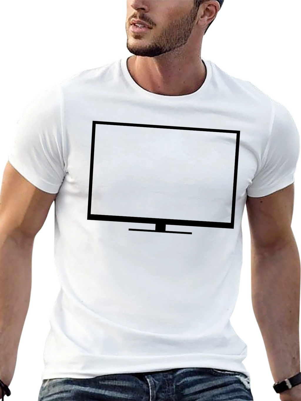 Graphic Tee - TV Screen Black T-Shirt