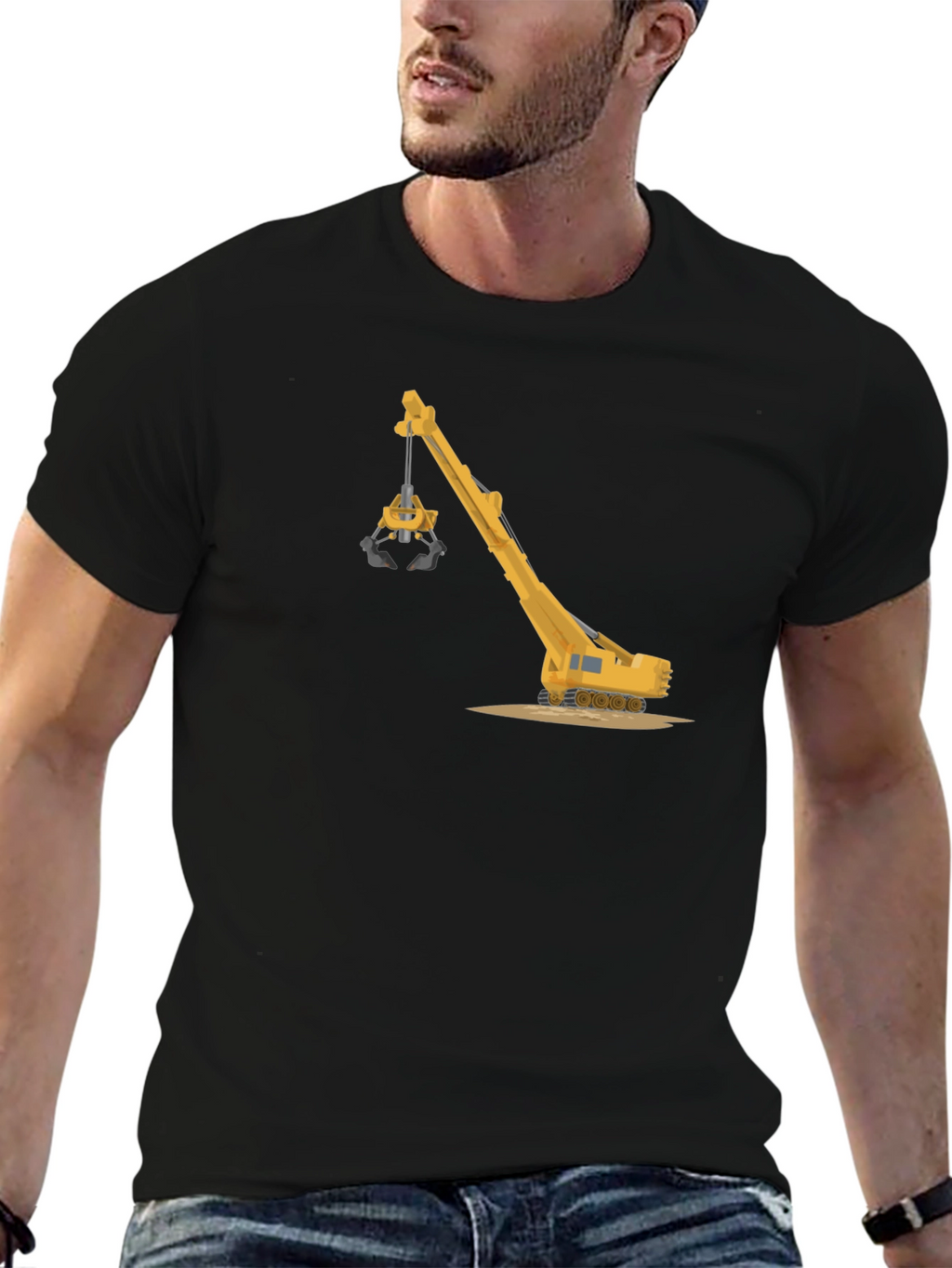 Crane Graphic T-Shirt - Heavy Equipment Tee