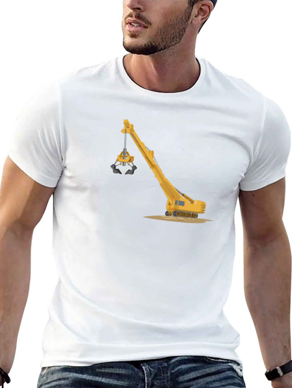 Crane Graphic T-Shirt - Heavy Equipment Tee