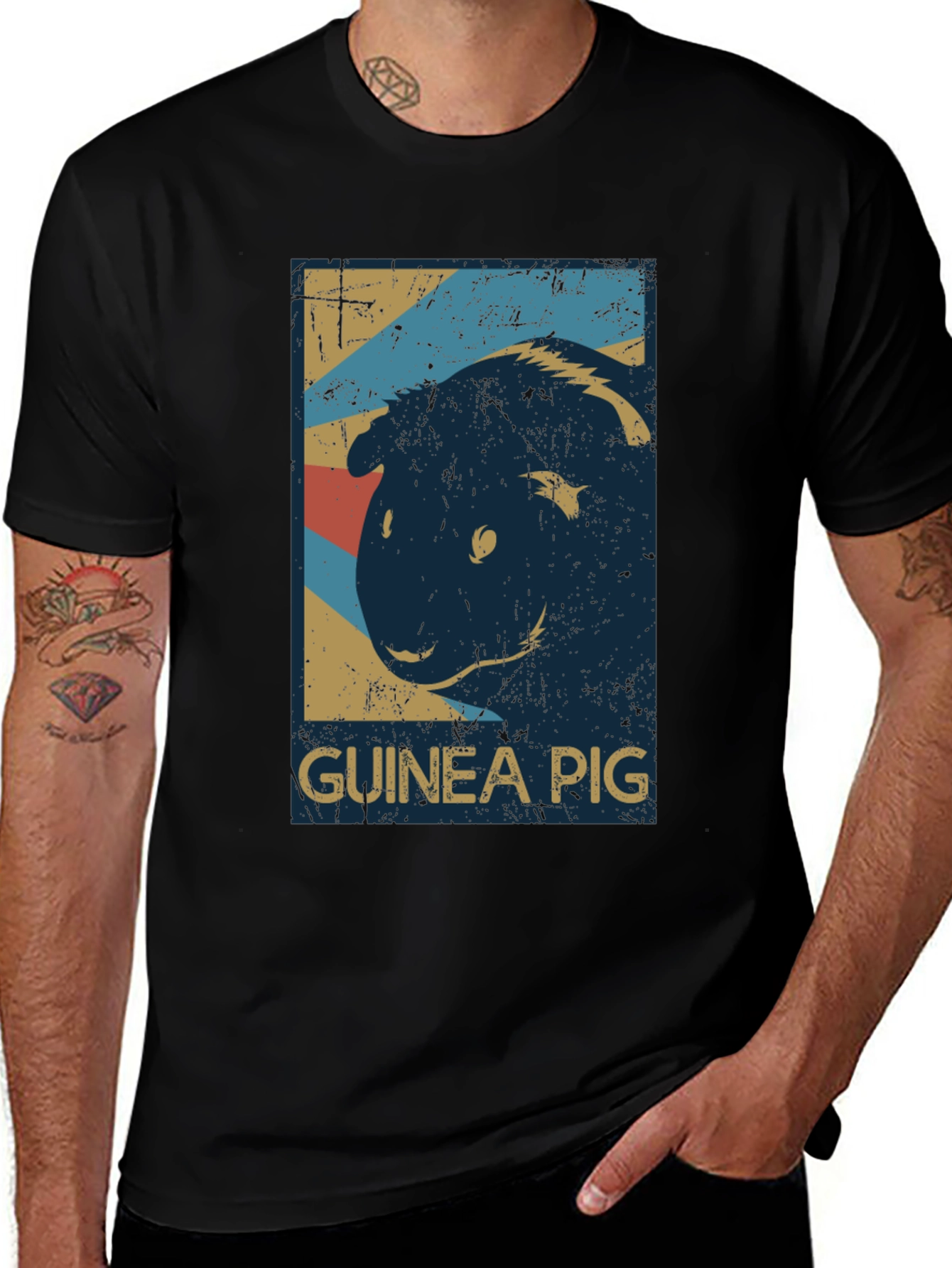 Vintage Guinea Pig Graphic Tee - Soft Cotton Comfort