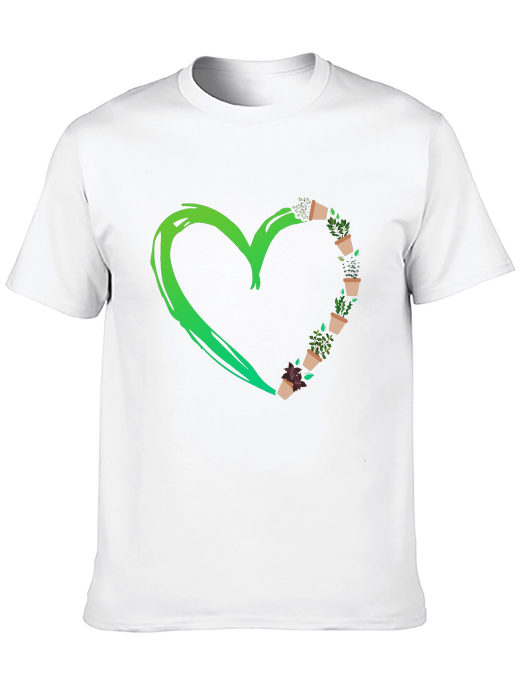 Green Heart Plant Lover T-Shirt