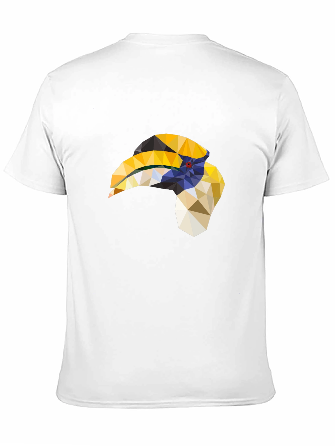 Geometric Hornbill T-Shirt - Black