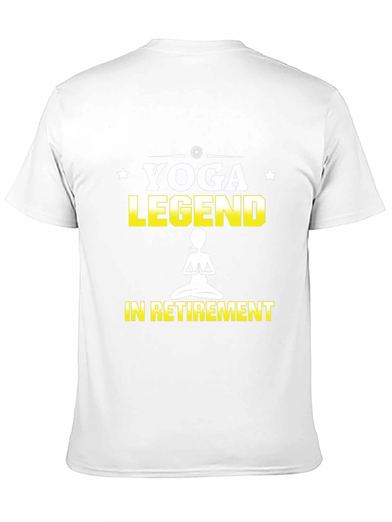Yoga Legend in Retirement Black Graphic T-Shirt