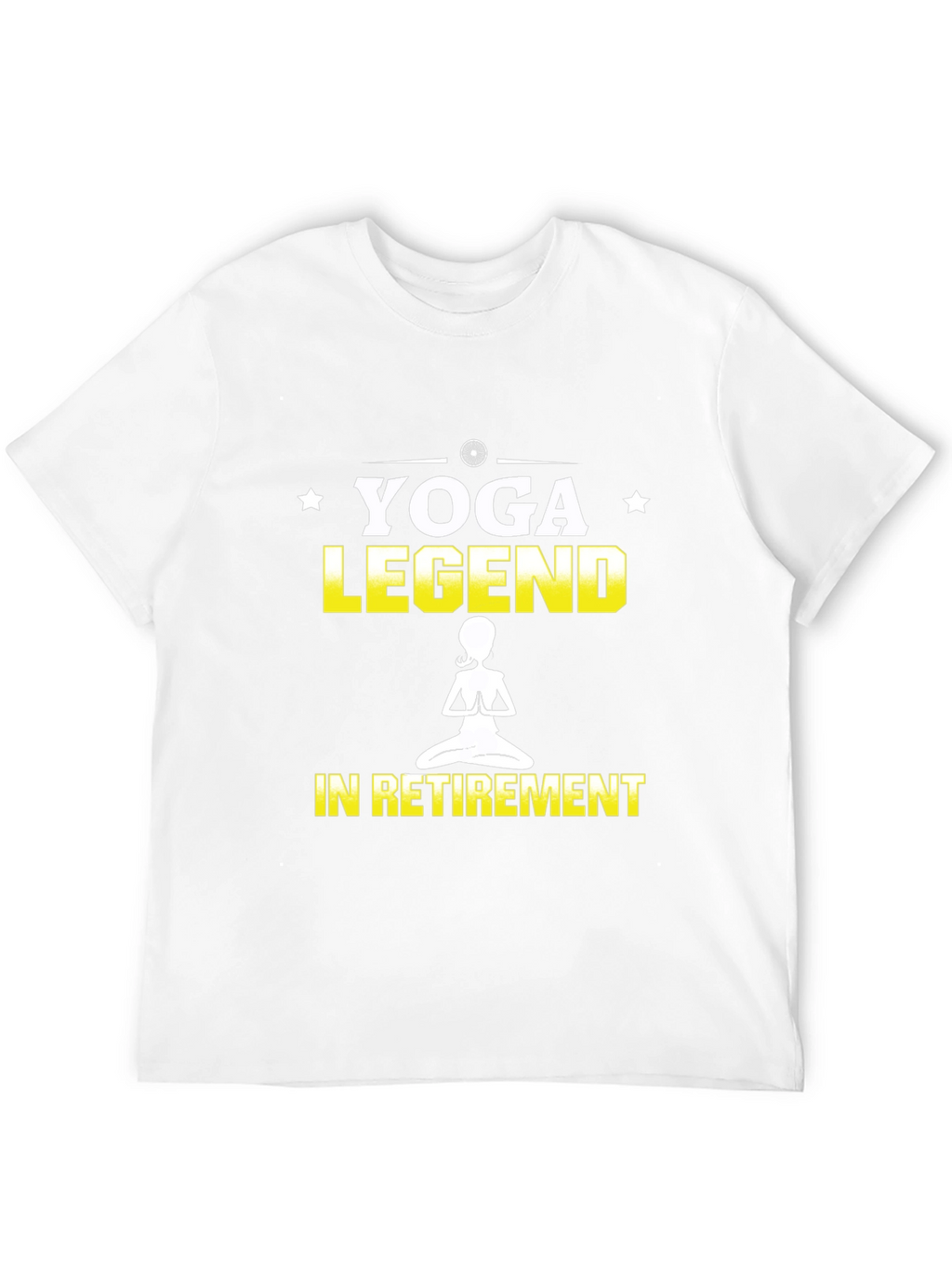 Yoga Legend in Retirement Black Graphic T-Shirt