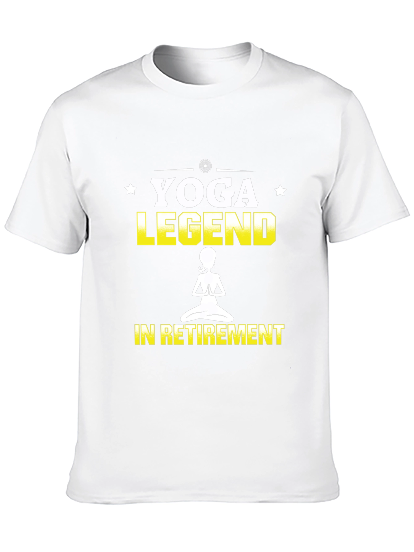 Yoga Legend in Retirement Black Graphic T-Shirt