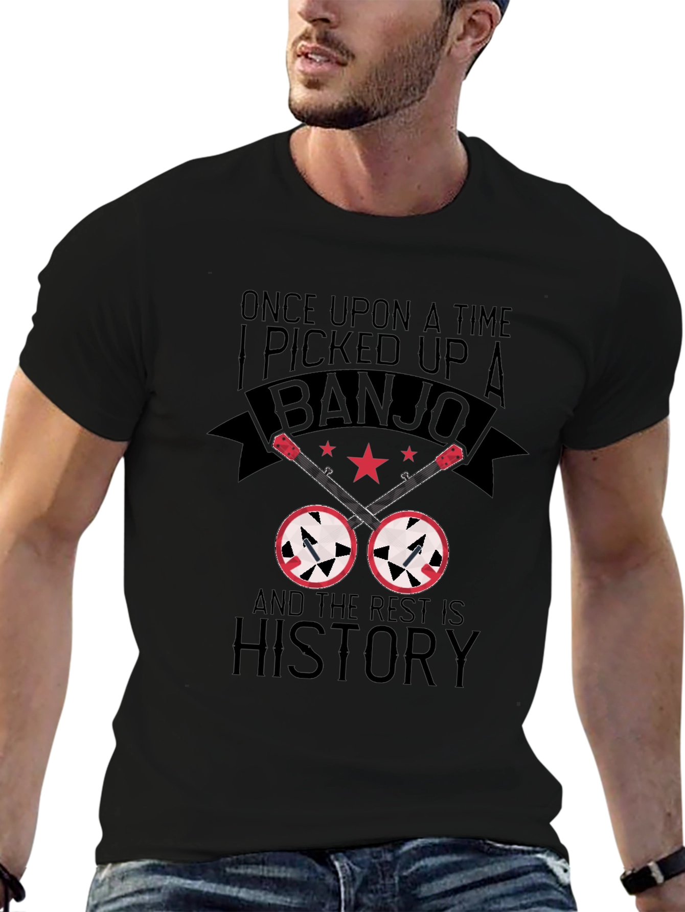 Banjo Player T-Shirt: Once Upon a Time I Picked Up a Banjo