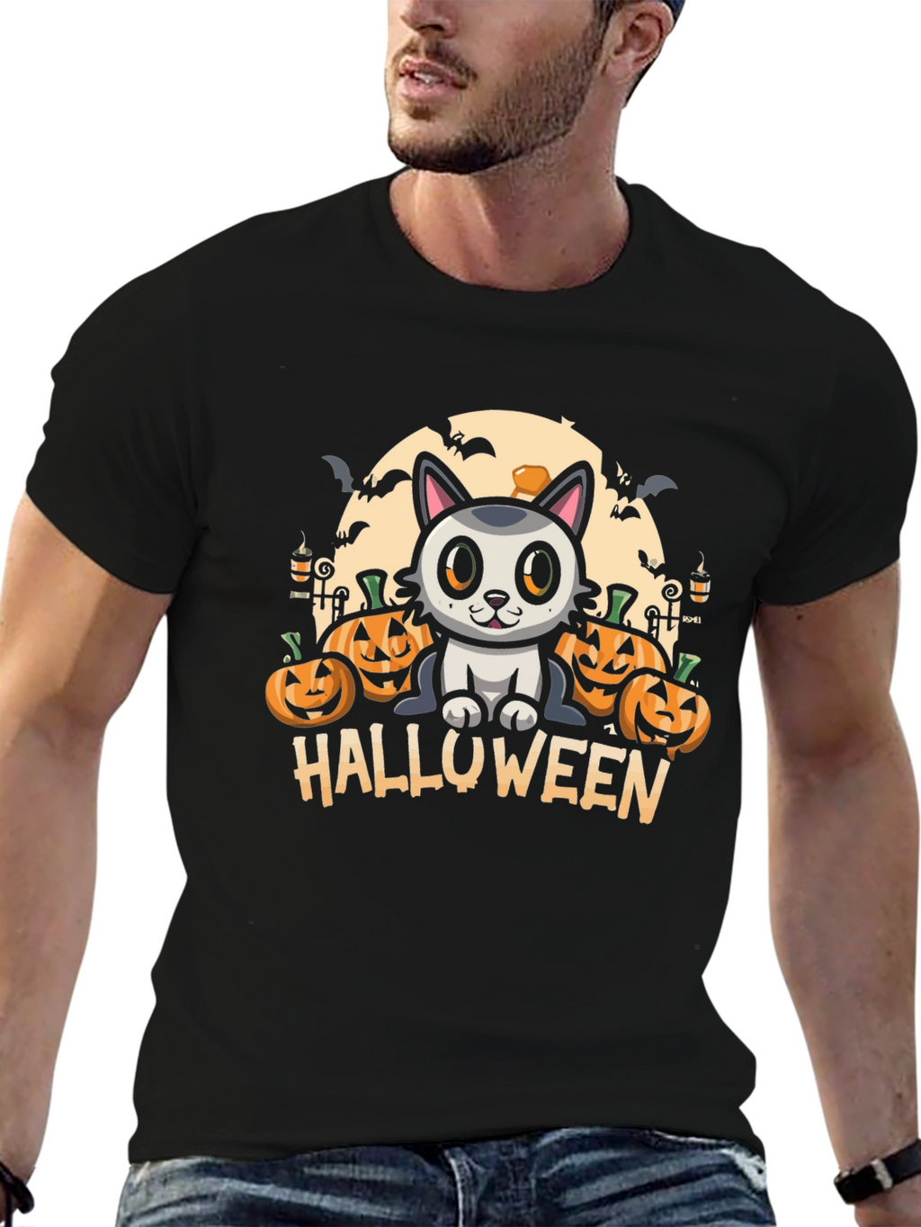 Halloween Cat T-Shirt