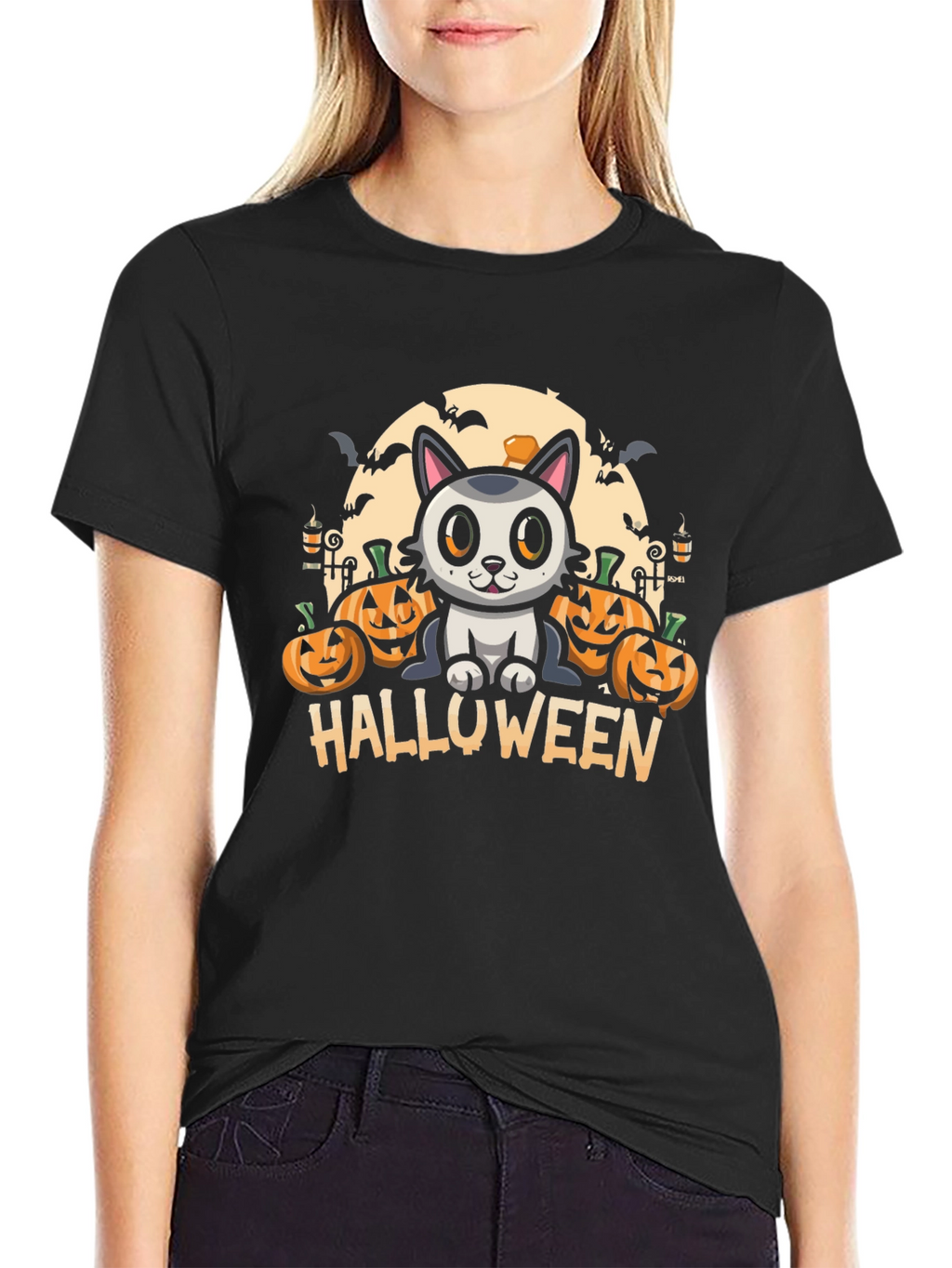 Halloween Cat T-Shirt