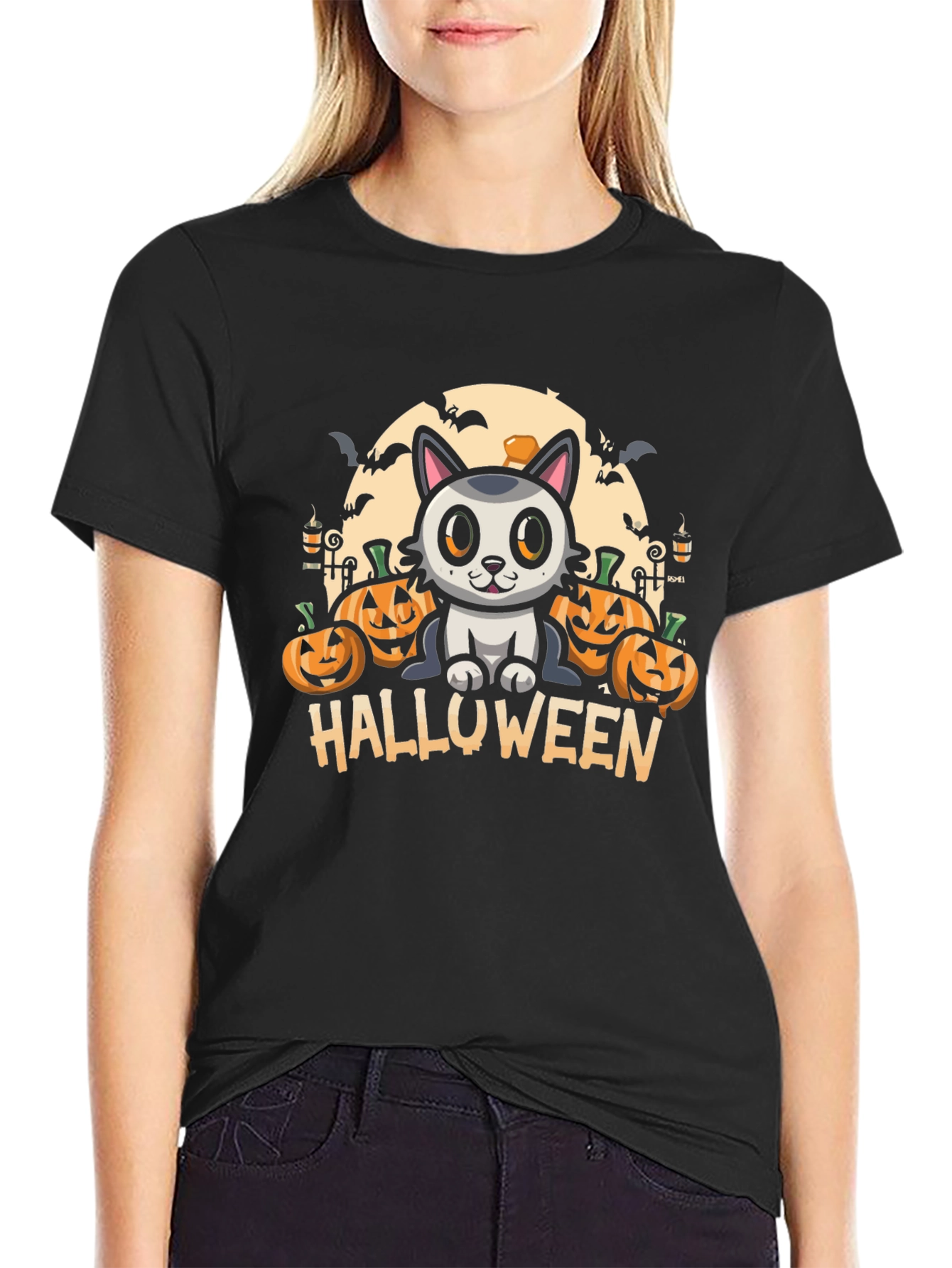 Halloween Cat T-Shirt