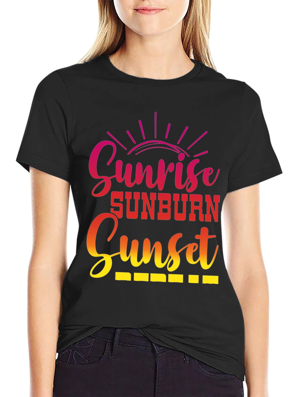 Sunrise Sunburn Sunset Graphic Tee