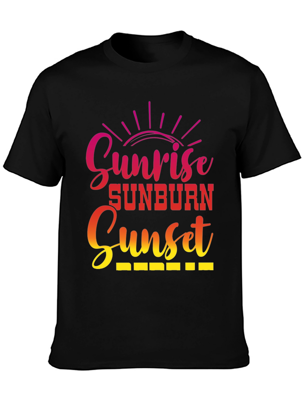 Sunrise Sunburn Sunset Graphic Tee