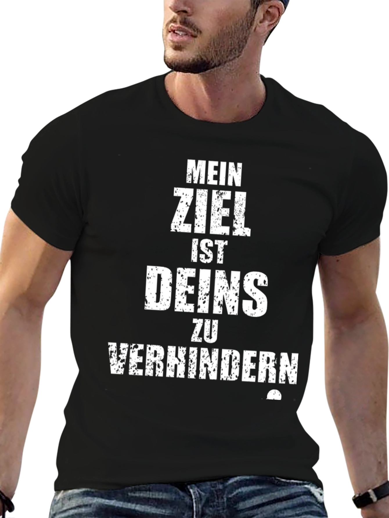Mens Black T-Shirt - Funny German Saying