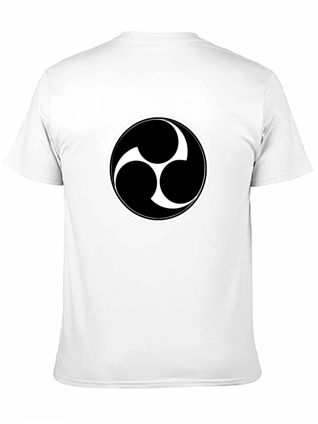 Black T-Shirt with Triple Tomoe Symbol