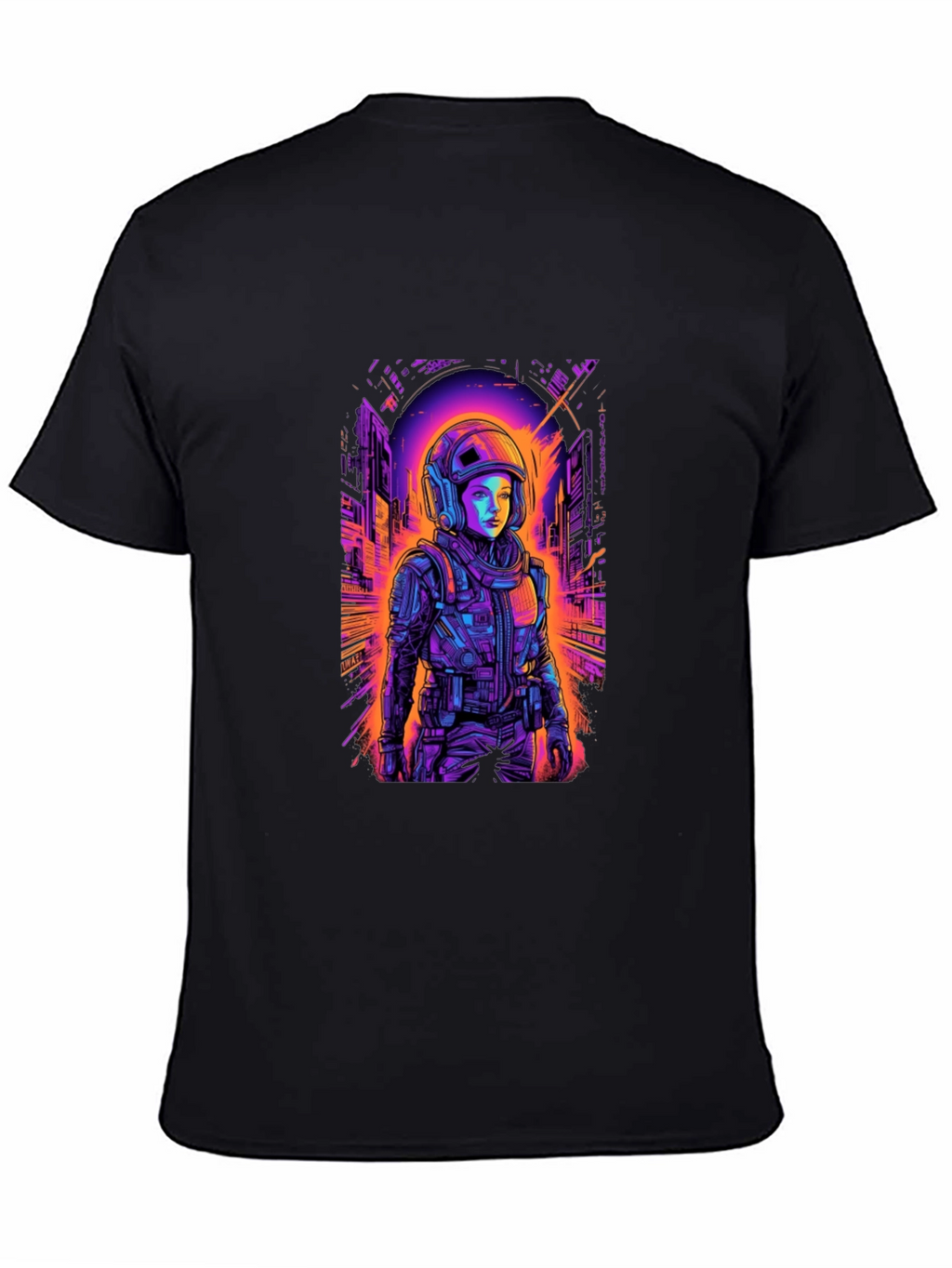 Neon Astronaut T-Shirt - Sci-Fi Streetwear