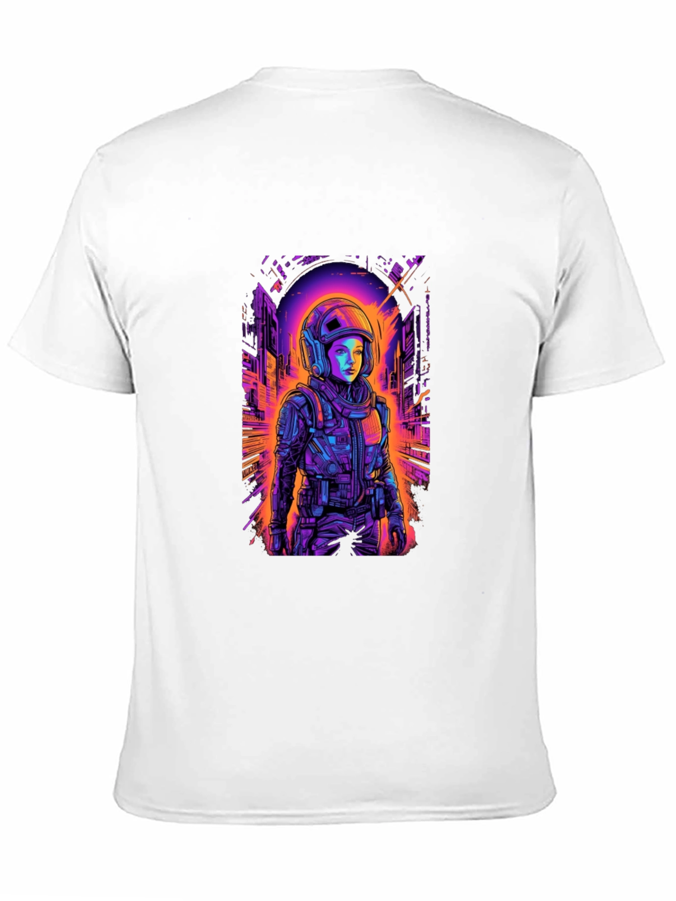 Neon Astronaut T-Shirt - Sci-Fi Streetwear