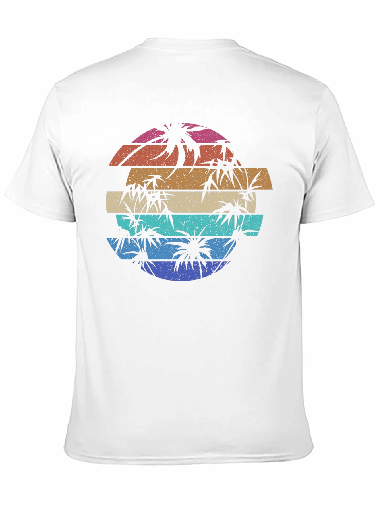 Retro Sunset Palm Tree Graphic Tee