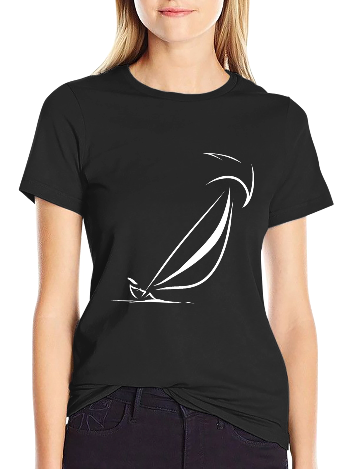 Sailing Graphic Tee - Modern Minimalist Design