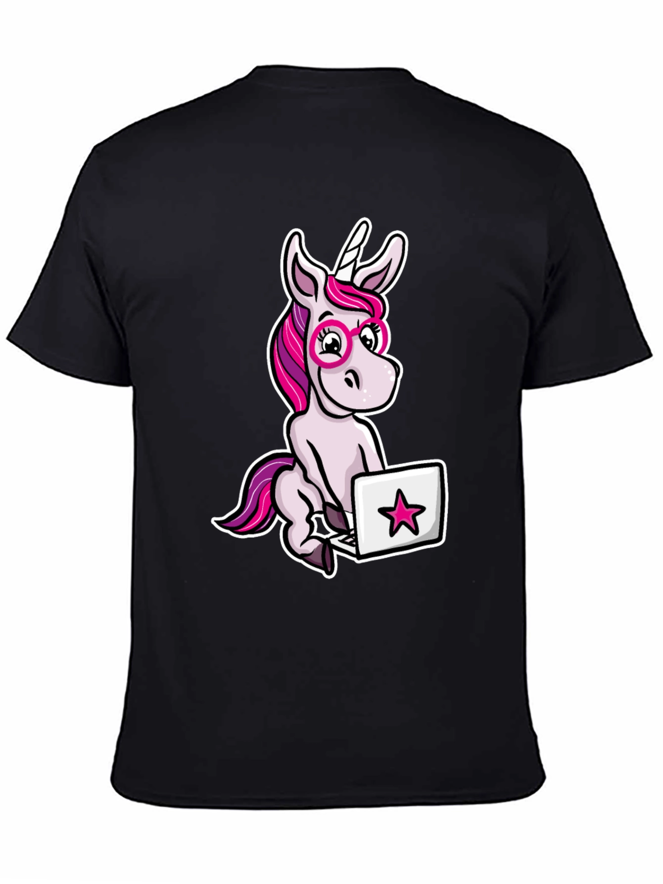 Unicorn Programmer T-Shirt - Cute Cartoon Tee